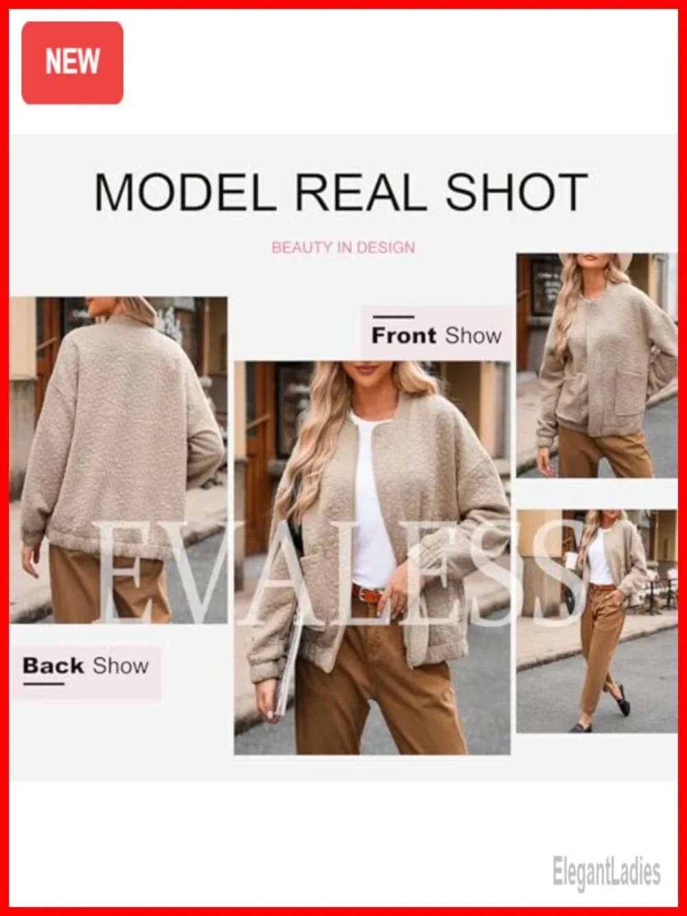 Womens Jacquard Bomber Jacket Lightweight Zip Up Long Sleeve Casual Outerwear